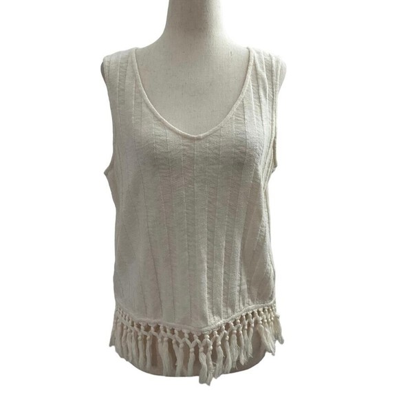 Eri and Ali Anthropologie Women Sz Small Boho Bohemian Crop Top Shirt Top 7-533 - Picture 1 of 9